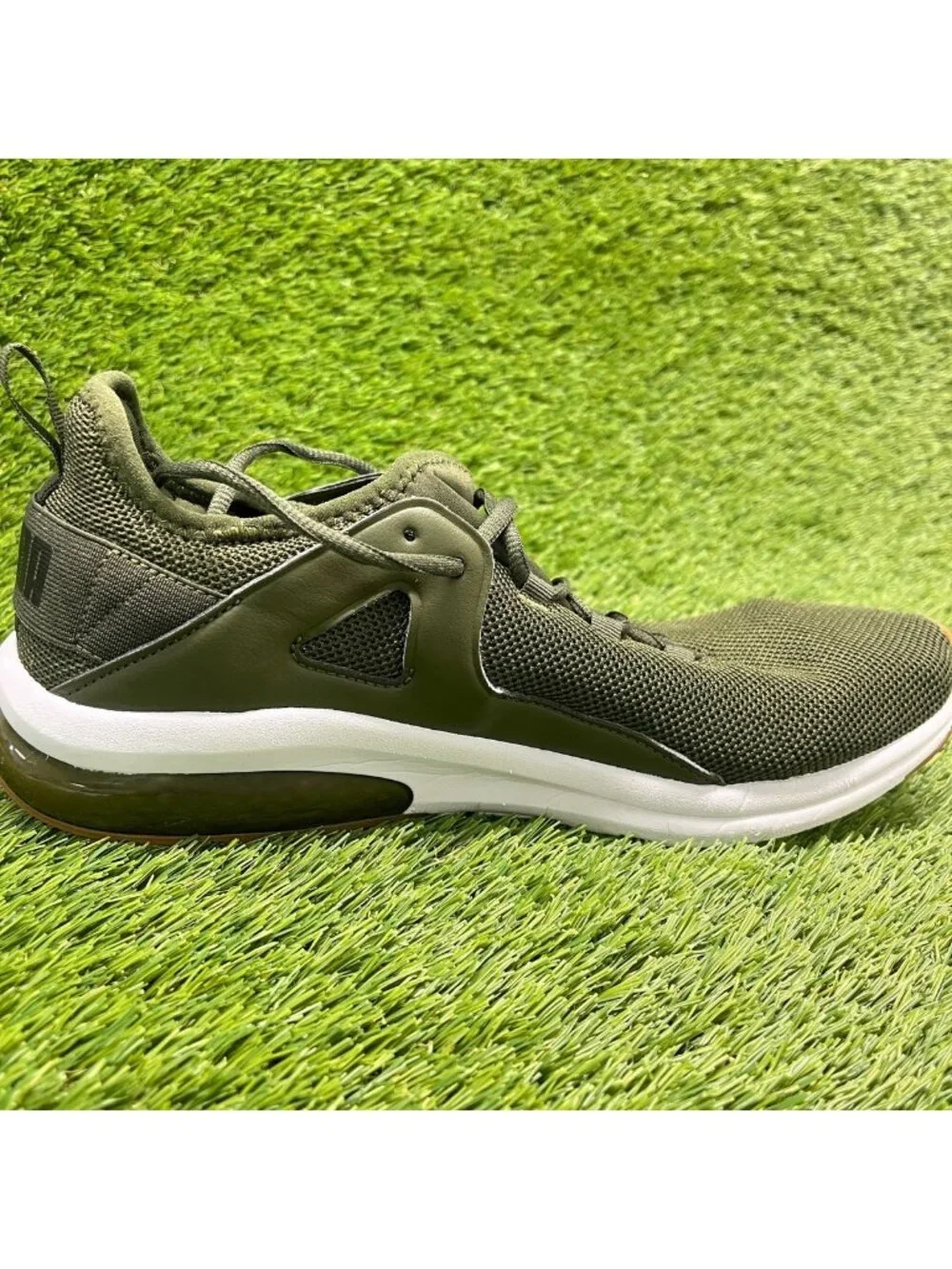 Puma Electron 2.0 Mens Size 11 Green White Athletic Running Shoes Sneakers